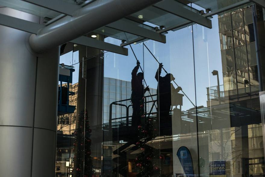Hand-finished interior window glass